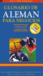 Glosario de negocios : español-alemán / alemán-español