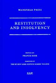 Restitution and insolvency