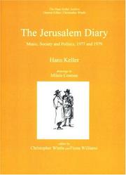 The Jerusalem diary : music, society and politics, 1977 and 1979