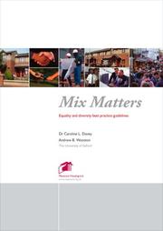 Mix matters : equality and diversity best practice guidelines