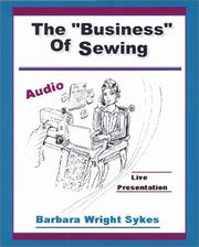 Cover of: The ""Business"" of Sewing Audio