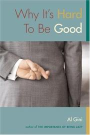 Cover of: Why it's hard to be good