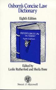 Osborn's concise law dictionary