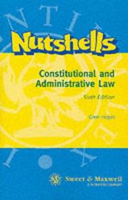 Constitutional and administrative law in a nutshell