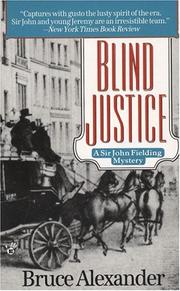 Cover of: Blind Justice (Sir John Fielding #1)