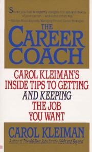 Cover of: The Career Coach by Carol Kleiman