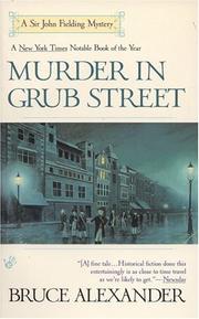 Cover of: Murder in Grub Street (Sir John Fielding #2)