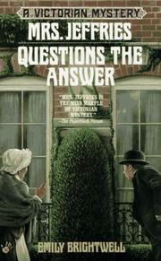 Cover of: Mrs. Jeffries Questions the Answer (Victorian Mystery)