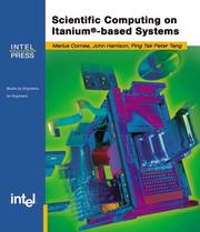 Cover of: Scientific Computing on Itanium-Based Systems by Marius Cornea, John Harrison, Ping Tak Peter Tang