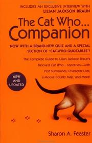 The cat who-- companion by Sharon A. Feaster