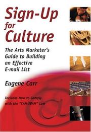 Cover of: Sign-Up for Culture by Eugene Carr