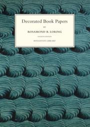 Cover of: Decorated Book Papers: Being an Account of their Designs and Fashions (Houghton Library Publications)