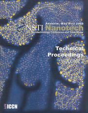 Cover of: Technical Proceedings of the 2005 NSTI Nanotechnology Conference and Trade Show, Volume 2 (NSTI Nanotech: Technical Proceedings)