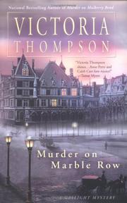 Cover of: Murder on Marble Row: a gaslight mystery