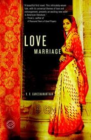 Cover of: Love Marriage: a novel