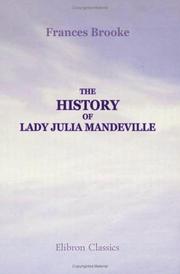 The history of Lady Julia Mandeville by Frances Brooke