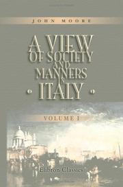 Cover of: A View of Society and Manners in Italy | John Moore