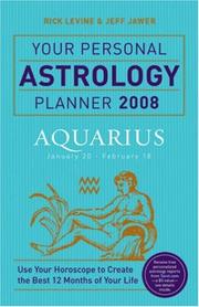 Cover of: Your Personal Astrology Planner 2008: Aquarius (Your Personal Astrology Planner)