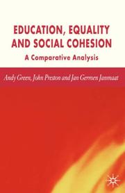Education, equality and social cohesion : a comparative analysis