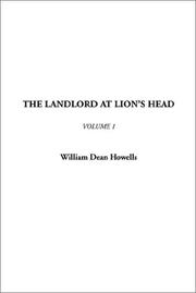 The landlord at Lion's Head by William Dean Howells