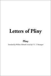Cover of: Letters of Pliny