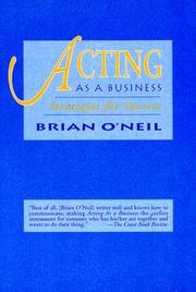 Cover of: Acting as a business by Brian O'Neil