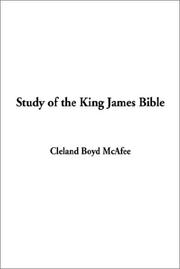 Cover of: Study of the King James Bible