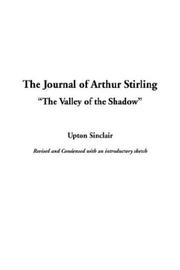 Cover of: The Journal of Arthur Stirling ("The Valley of the Shadow")