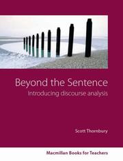 Cover of: Beyond the Sentence by Scott Thornbury     