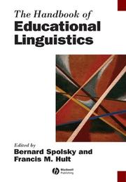 Cover of: Handbook of Educational Linguistics (Blackwell Handbooks in Linguistics)