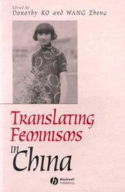 Cover of: Translating Feminisms in China (Gender and History Special Issues)