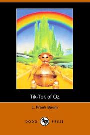 Cover of: Tik-tok of Oz by L. Frank Baum