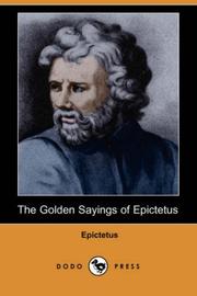 Cover of: The Golden Sayings of Epictetus (Dodo Press)