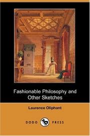 Cover of: Fashionable Philosophy and Other Sketches (Dodo Press) by Laurence Oliphant