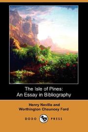 Cover of: The Isle of Pines: An Essay in Bibliography (Dodo Press)