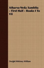 Cover of: Atharva-Veda Samhita - First Half - Books I To Vii