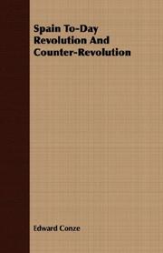 Cover of: Spain To-Day Revolution And Counter-Revolution