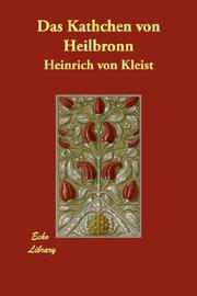 Cover of: Das Käthchen von Heilbronn