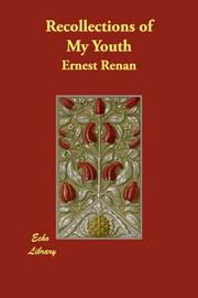 Cover of: Recollections of My Youth by Ernest Renan