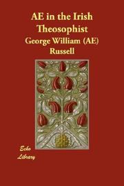 Cover of: AE in the Irish Theosophist