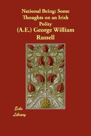 Cover of: National Being by George William Russell