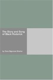 Cover of: The Story and Song of Black Roderick