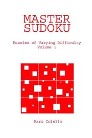 Cover of: Master Sudoku | Marc Colello