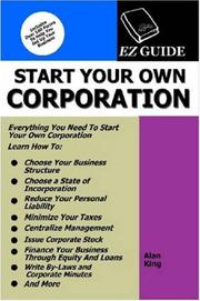 Cover of: Start Your Own Corporation