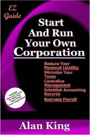 Cover of: Start And Run Your Own Corporation