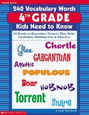 Cover of: 240 Vocabulary Words 4th Grade Kids Need To Know