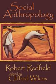 Cover of: Social Anthropology: Robert Redfield