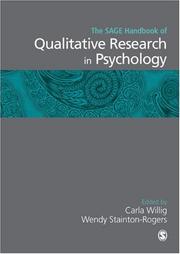 Cover of: The SAGE Handbook of Qualitative Research in Psychology (Sage Handbook)