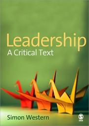 Cover of: Leadership: A Critical Text