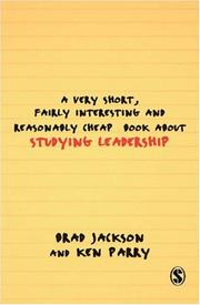 A very short, fairly interesting and reasonably cheap book about studying leadership